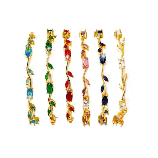 Tulip Vine Crystal Bracelet