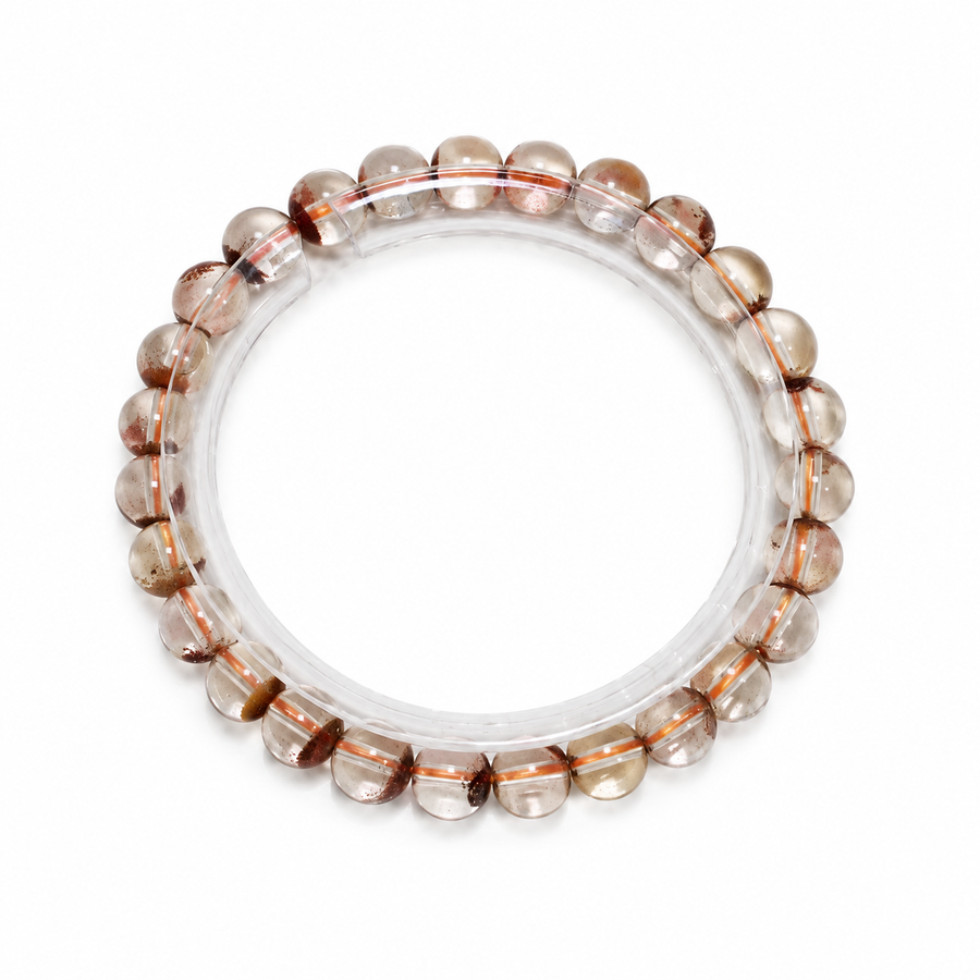 Brazilian Red Phantom Quartz Bracelet – 7mm