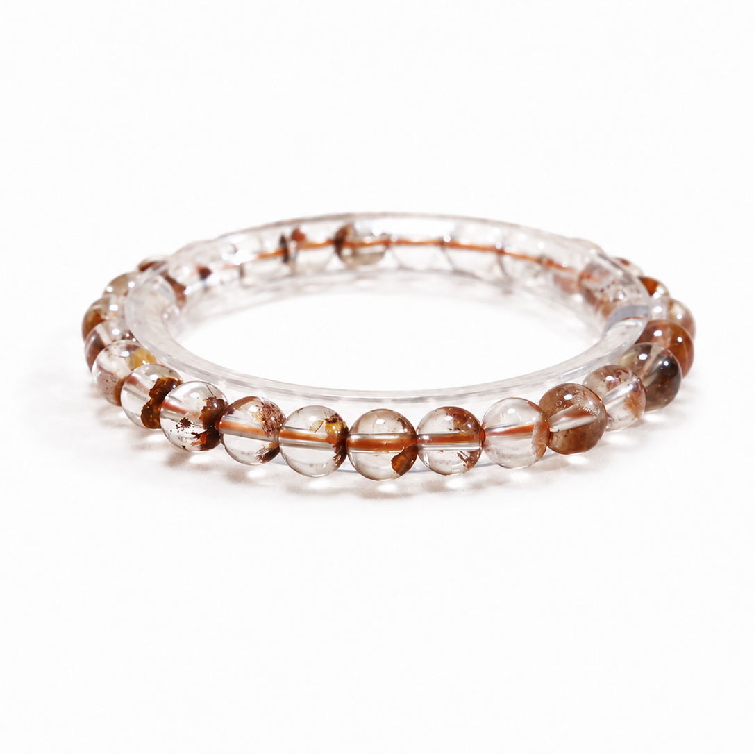 Brazilian Red Phantom Quartz Bracelet – 7mm