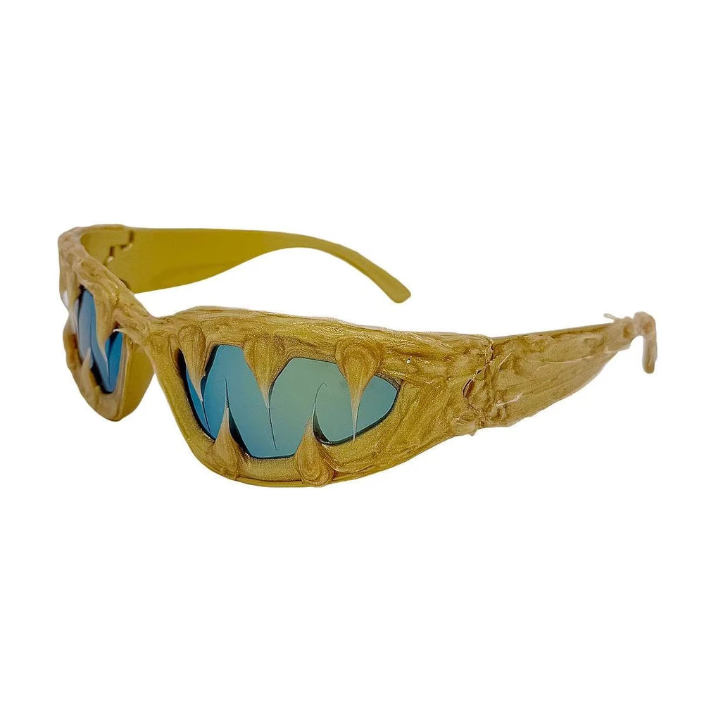 Fang Sunglasses – Punk Y2K Shield Shades