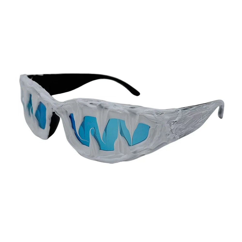 Fang Sunglasses – Punk Y2K Shield Shades