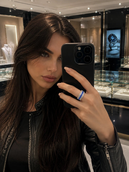 ced Out Statement Ring – 6 Color Collection
