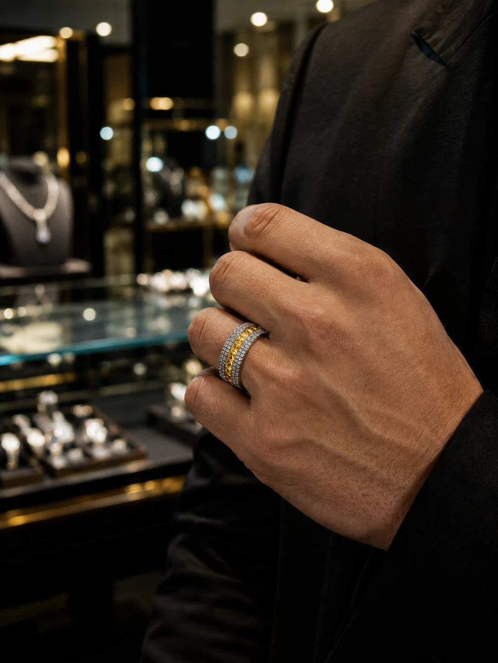 ced Out Statement Ring – 6 Color Collection