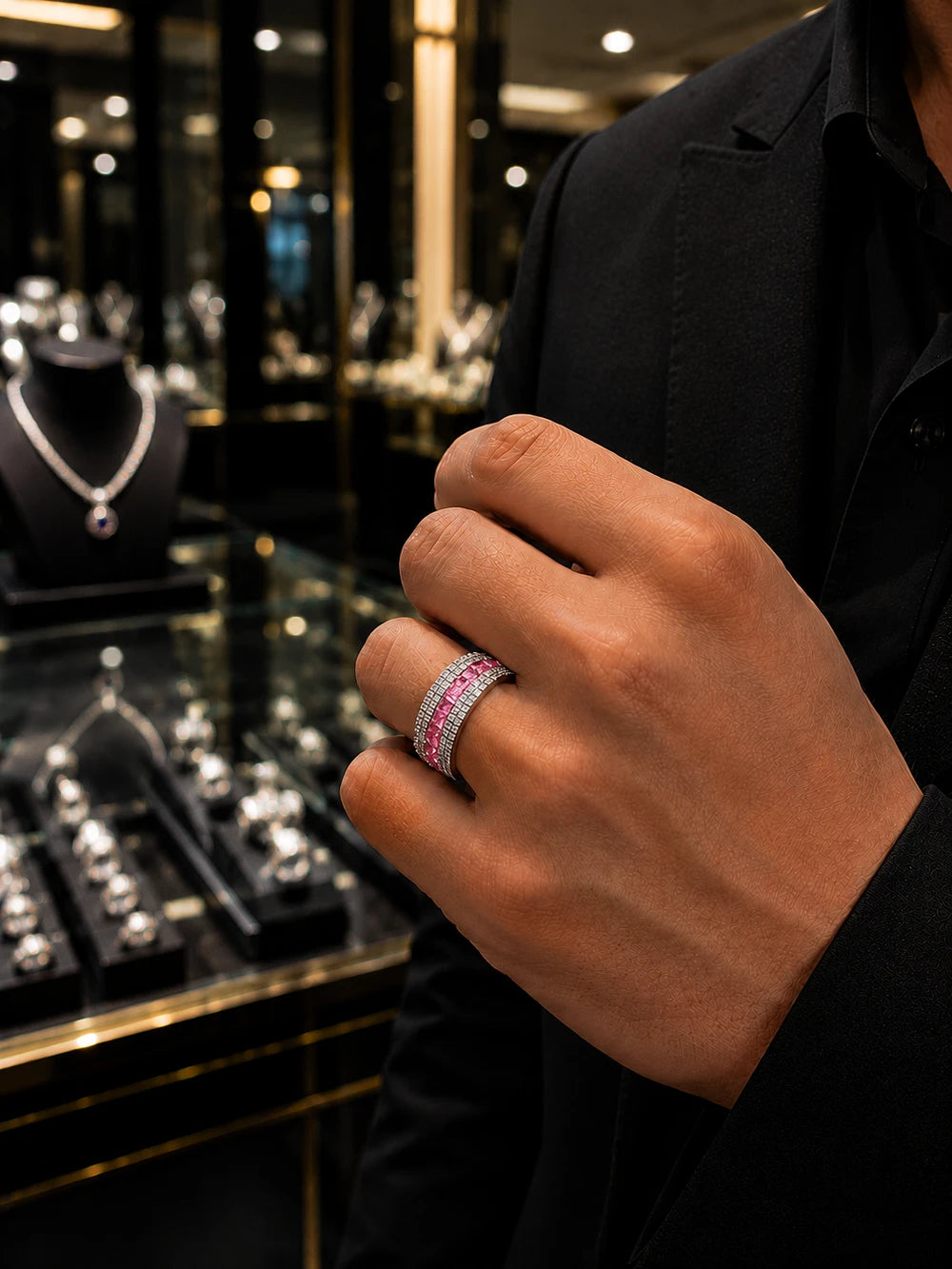 ced Out Statement Ring – 6 Color Collection