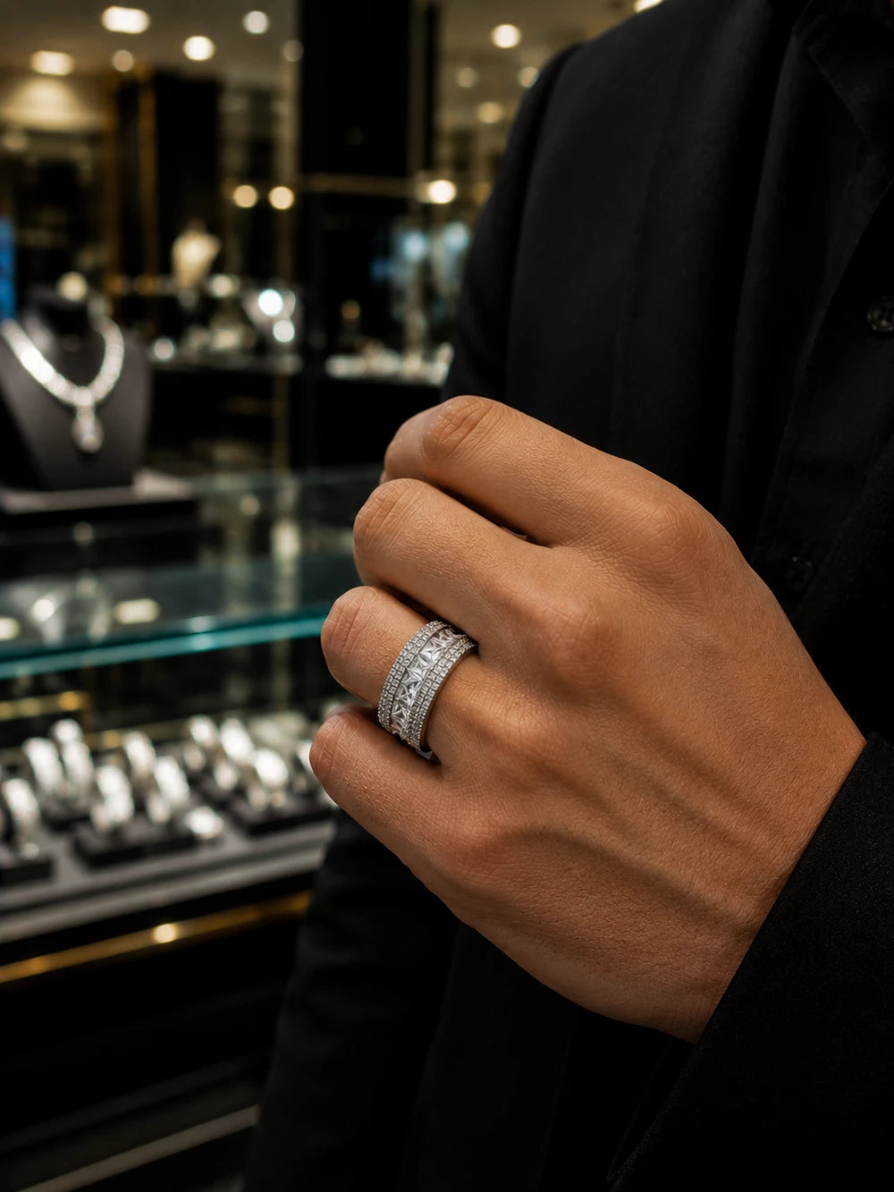 ced Out Statement Ring – 6 Color Collection