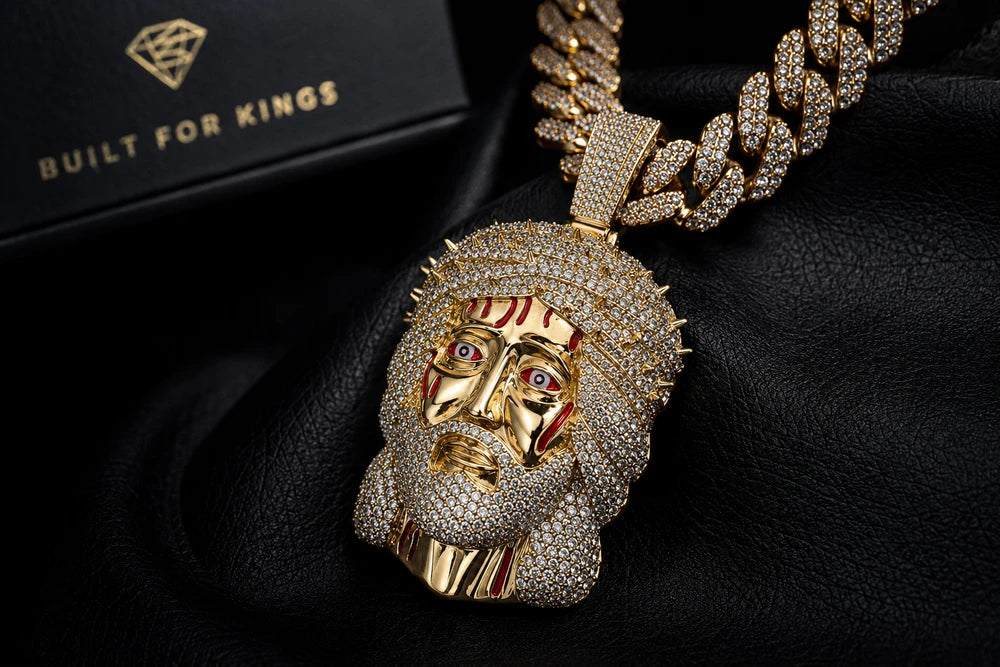 Vintage Thorn Face Pendant Chain