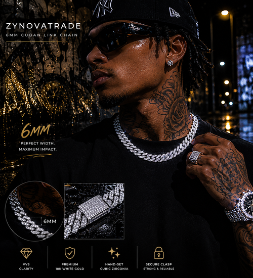 Premium Iced Cuban Chain & Bracelet Collection