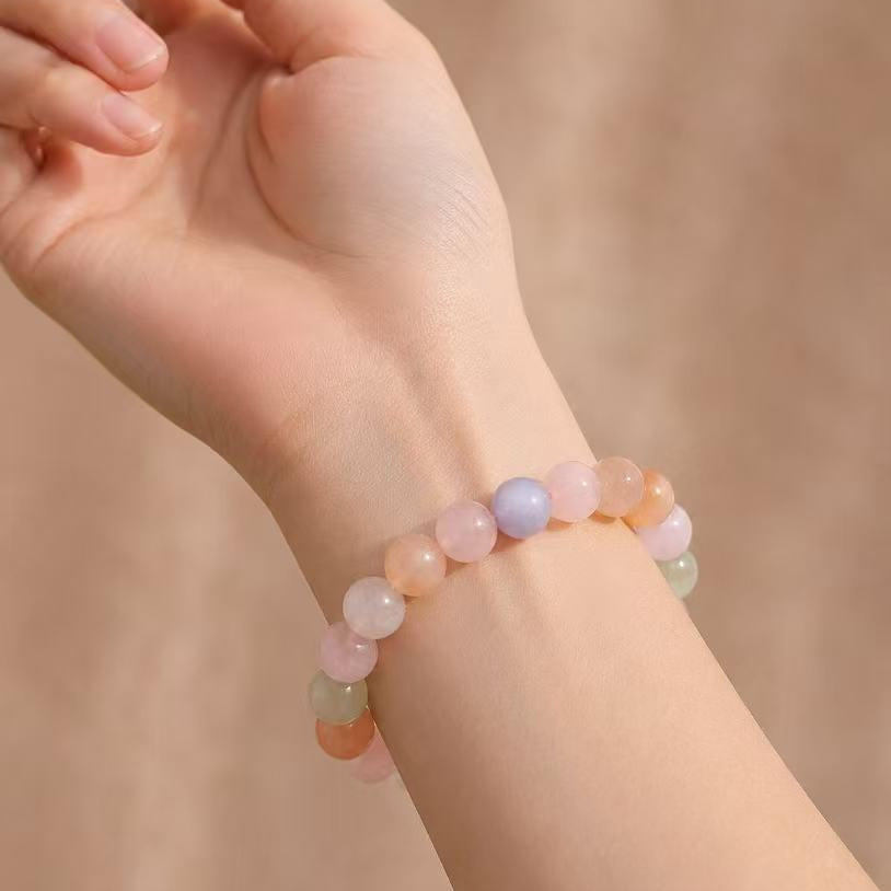 Macaron Multicolor Natural Crystal Bracelet
