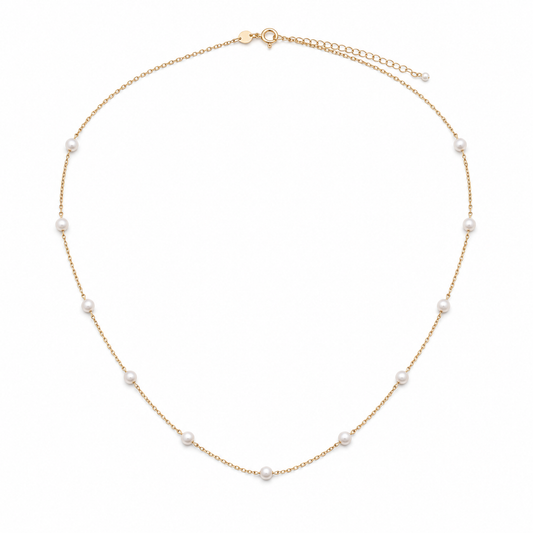 Luna Pearl Dot Necklace