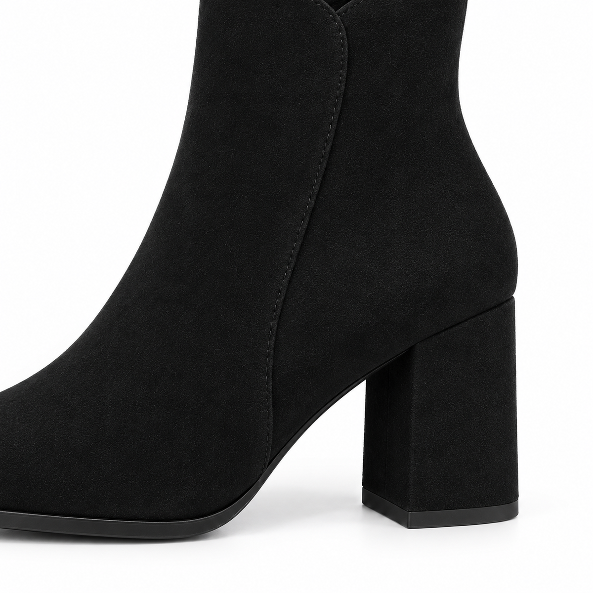 Women's Pointed-Toe Block Heel Ankle Boots