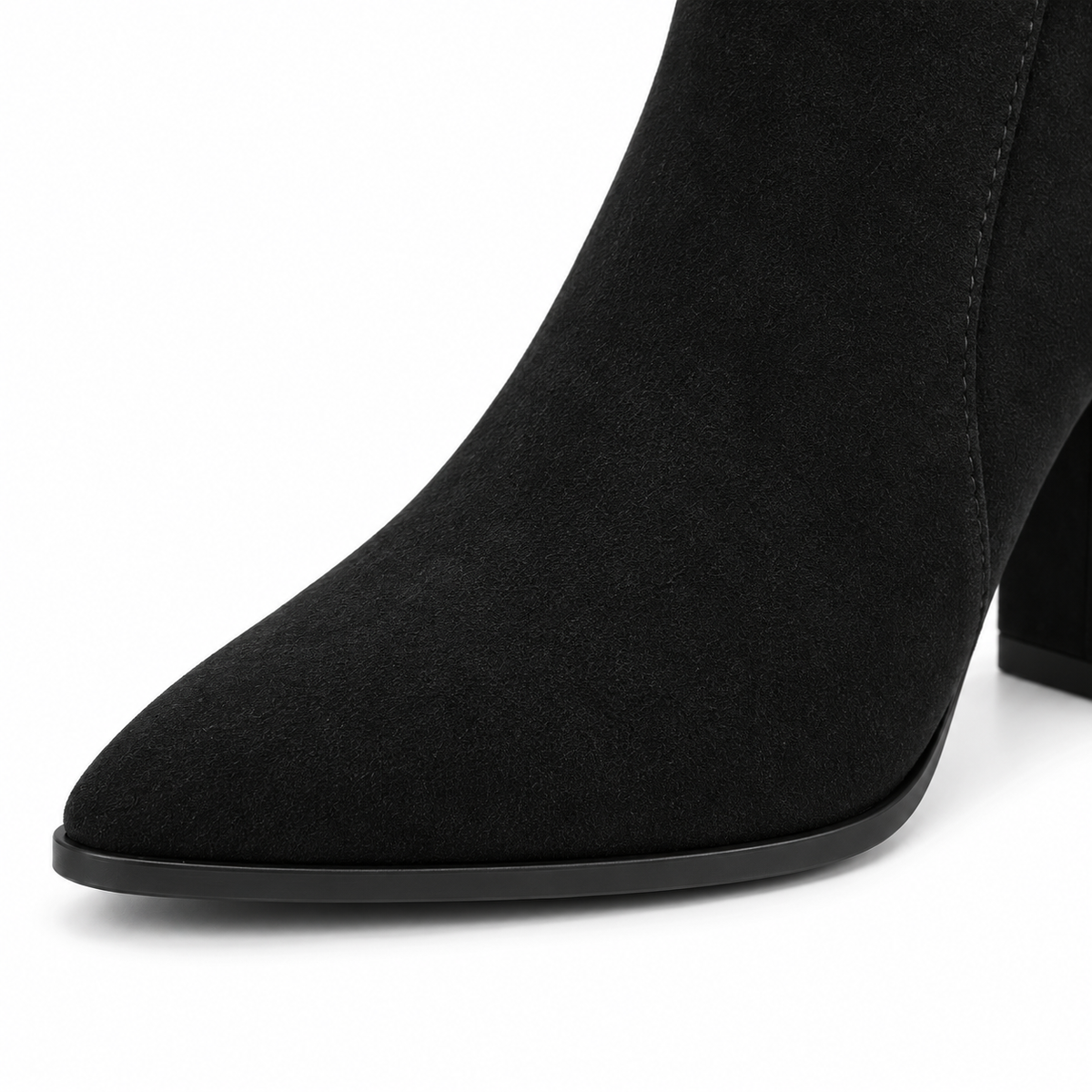 Women's Pointed-Toe Block Heel Ankle Boots