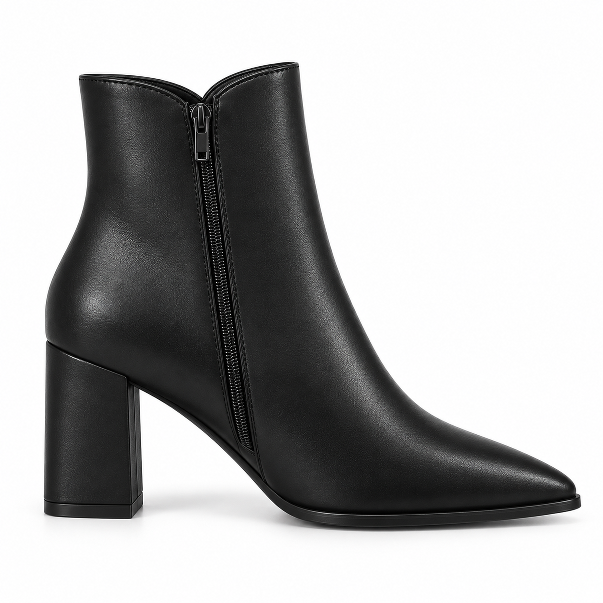 Women's Pointed-Toe Block Heel Ankle Boots