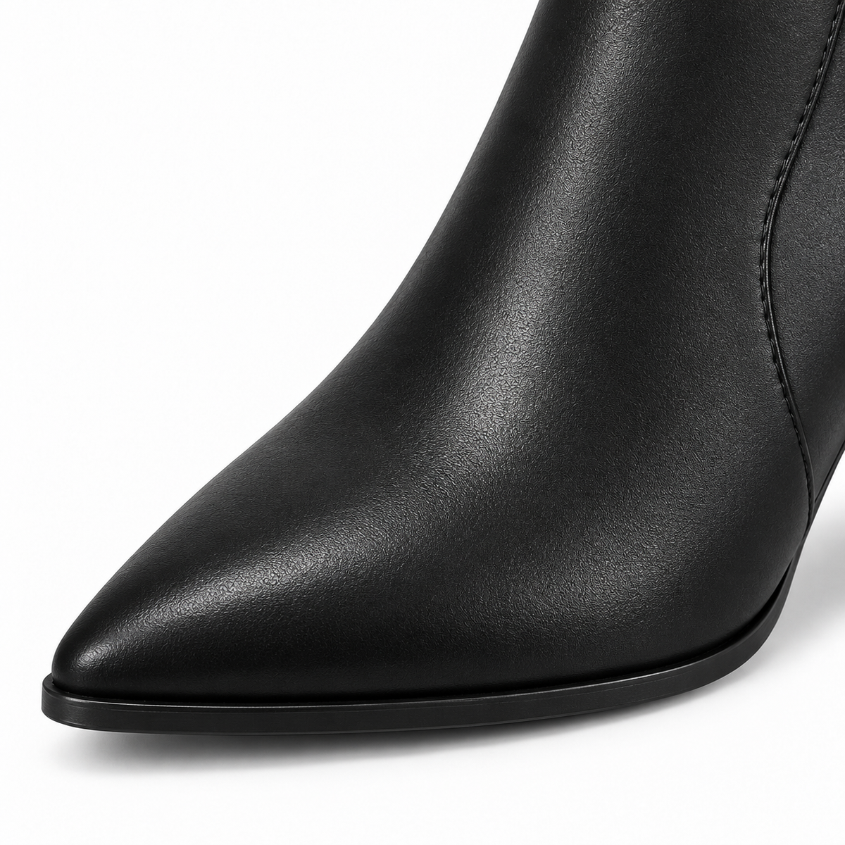 Women's Pointed-Toe Block Heel Ankle Boots