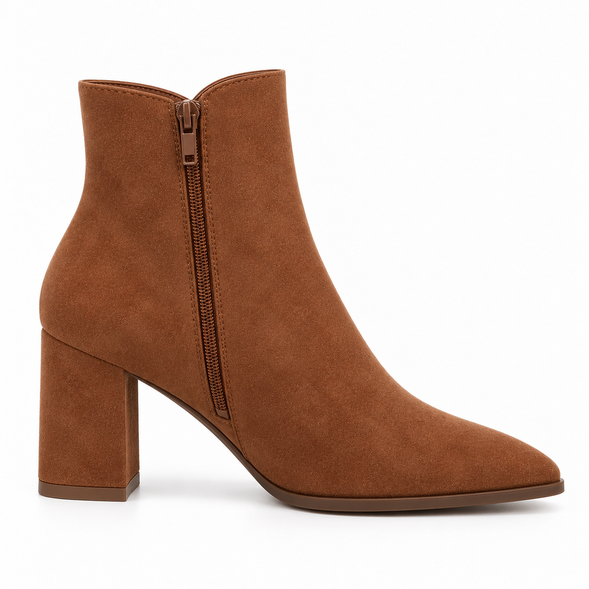 Women's Pointed-Toe Block Heel Ankle Boots