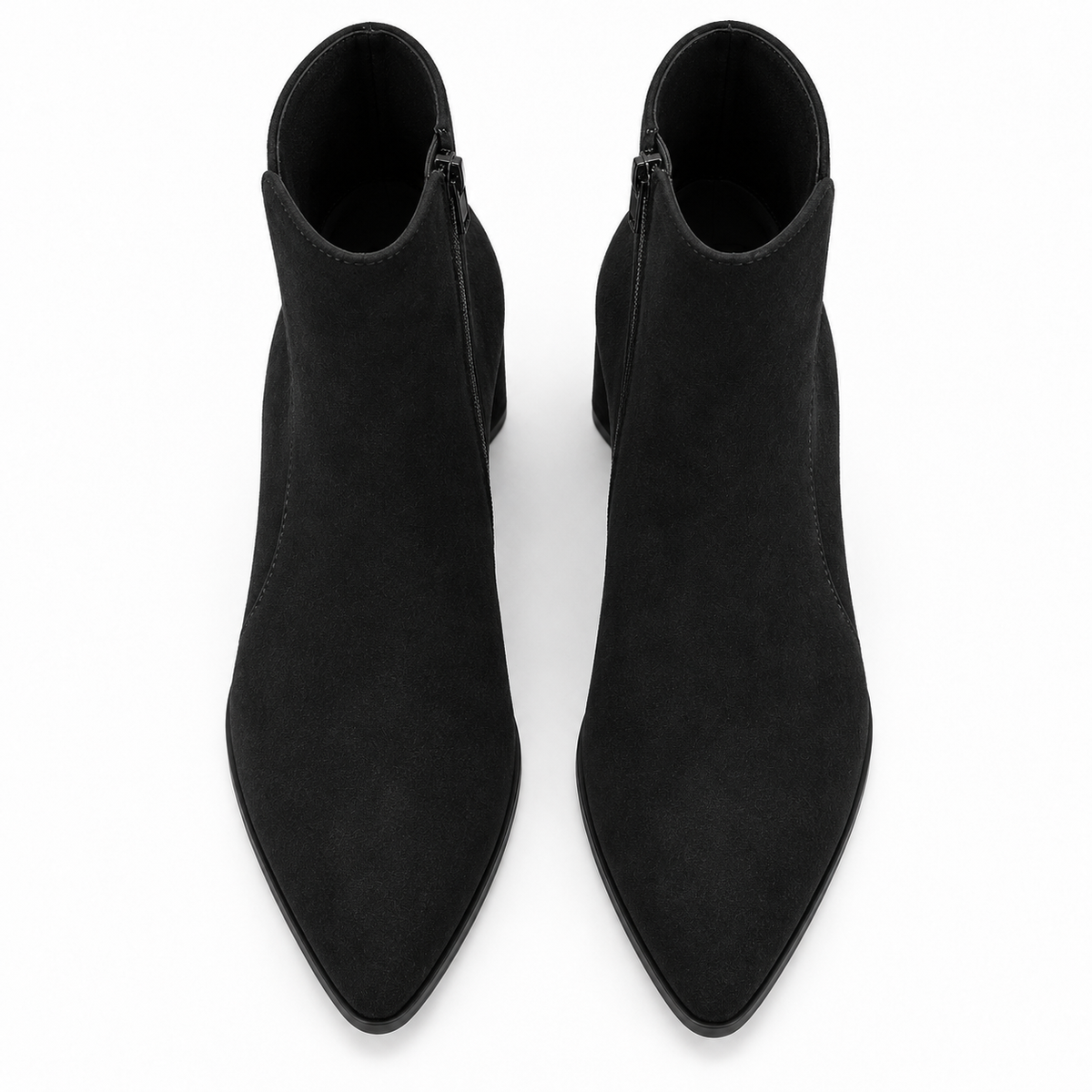 Women's Pointed-Toe Block Heel Ankle Boots