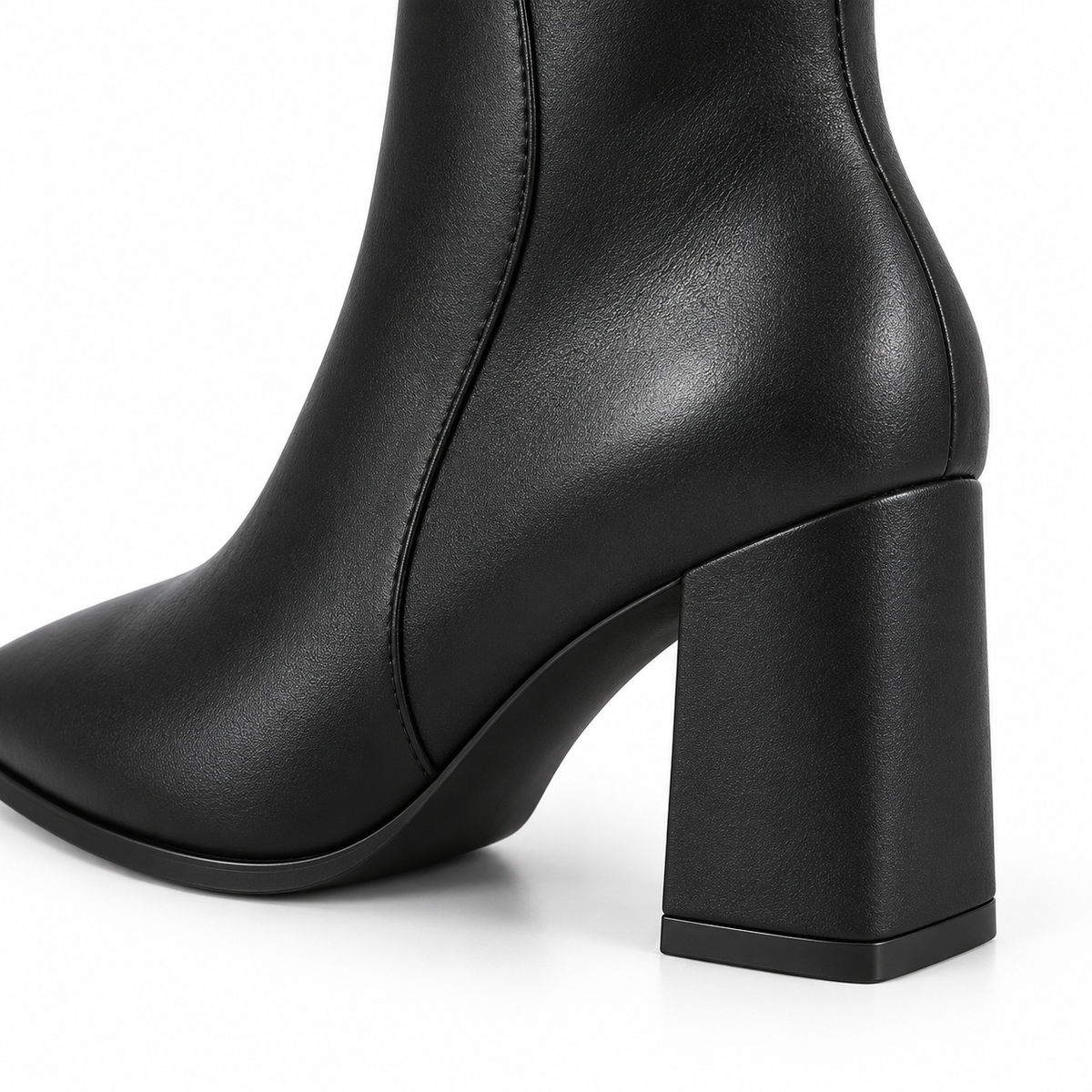 Women's Pointed-Toe Block Heel Ankle Boots