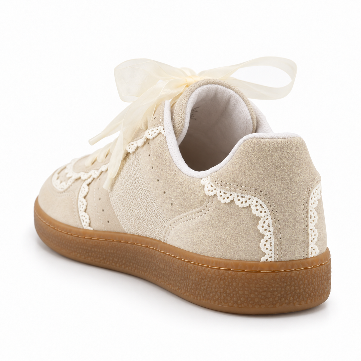 Women's Lace-Detail Ribbon Sneakers