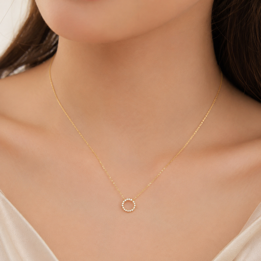Eternal Glow Circle Necklace
