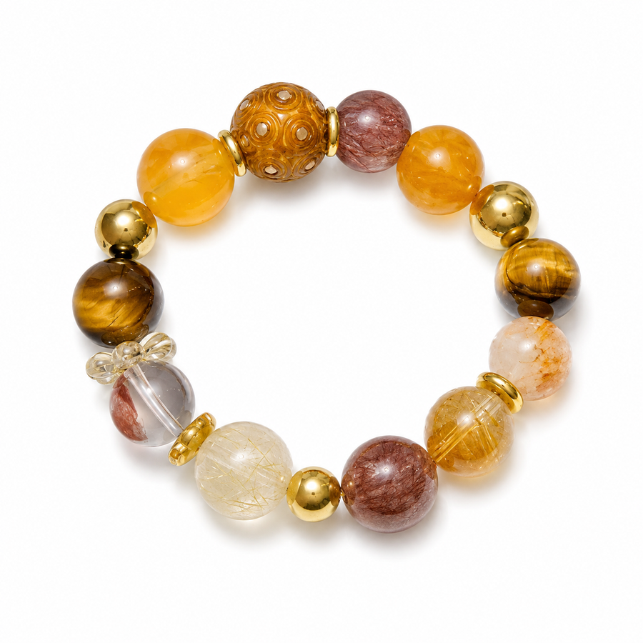 Golden Fortune — Heritage Crystal Bracelet