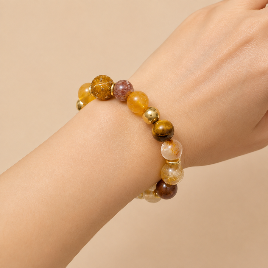 Golden Fortune — Heritage Crystal Bracelet