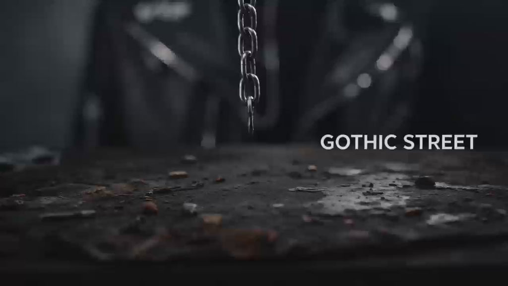 9PCS Gothic Punk Cross Necklace Set for Men – Stainless Steel Streetwear Pendant Jewelry Collection