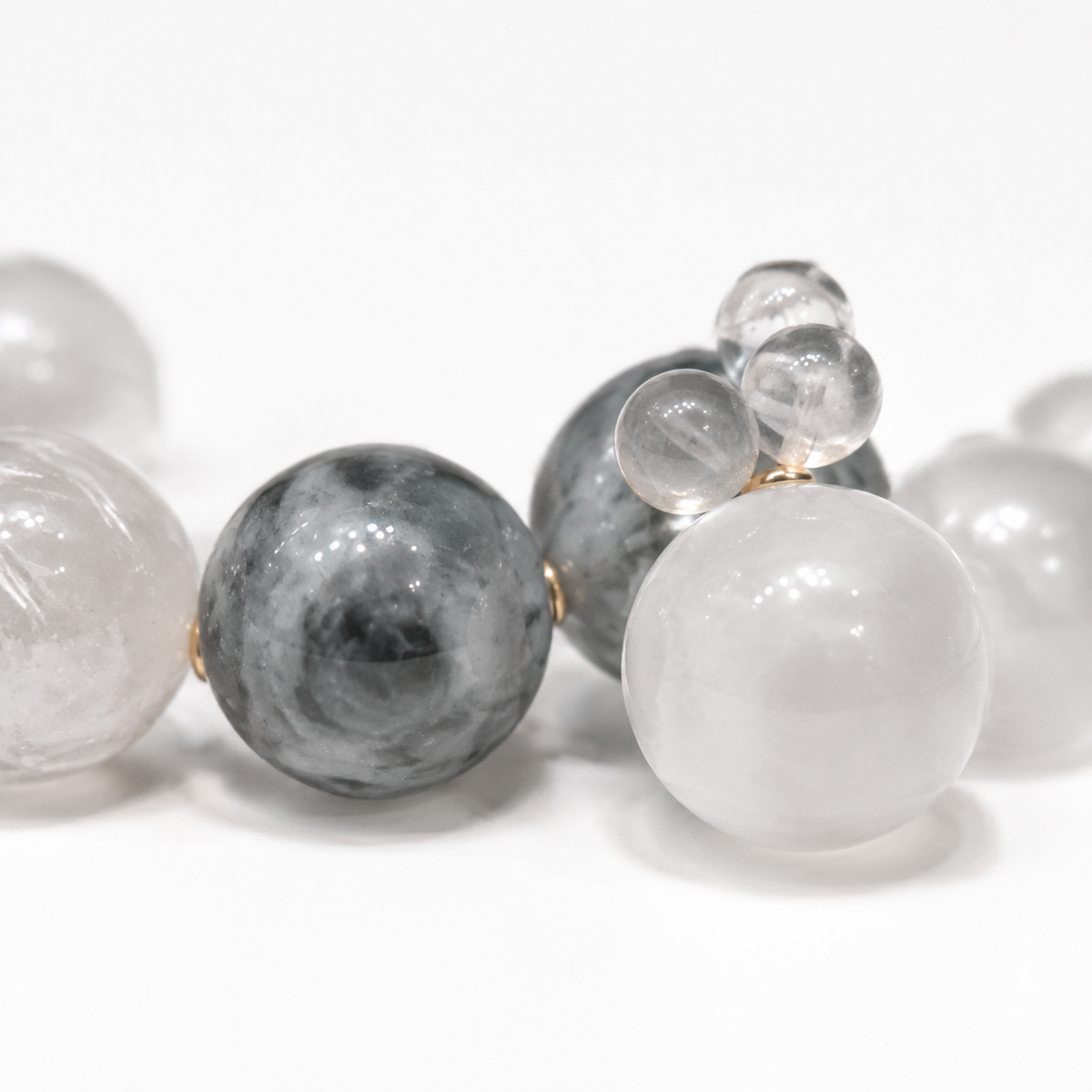 Silver Mist — Multi-Gemstone Crystal Bracelet
