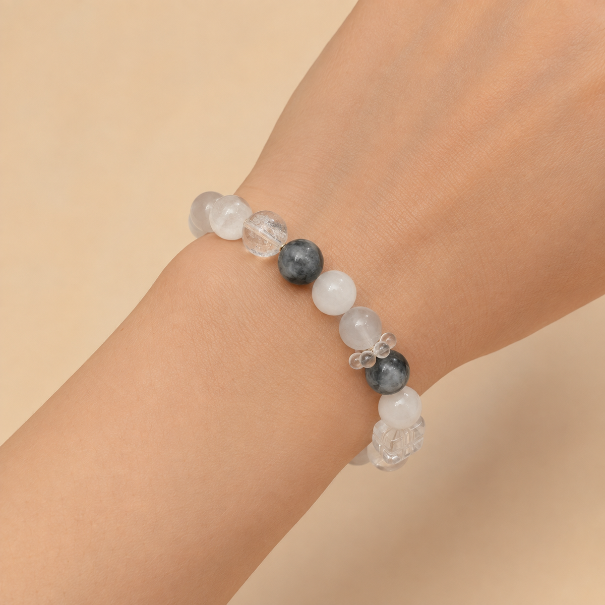 Silver Mist — Multi-Gemstone Crystal Bracelet